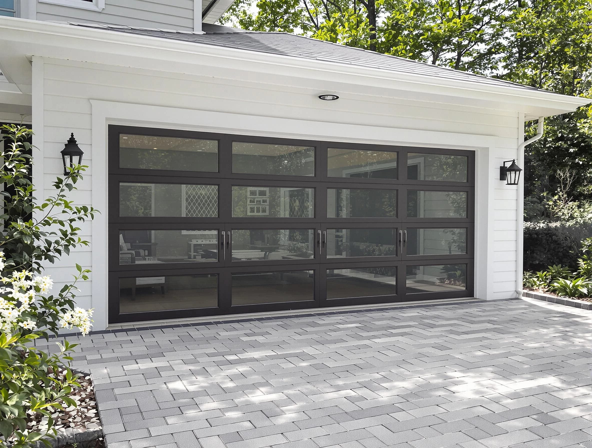Mountain Park Garage Door Repair design specialist presenting custom garage door options to Mountain Park homeowner