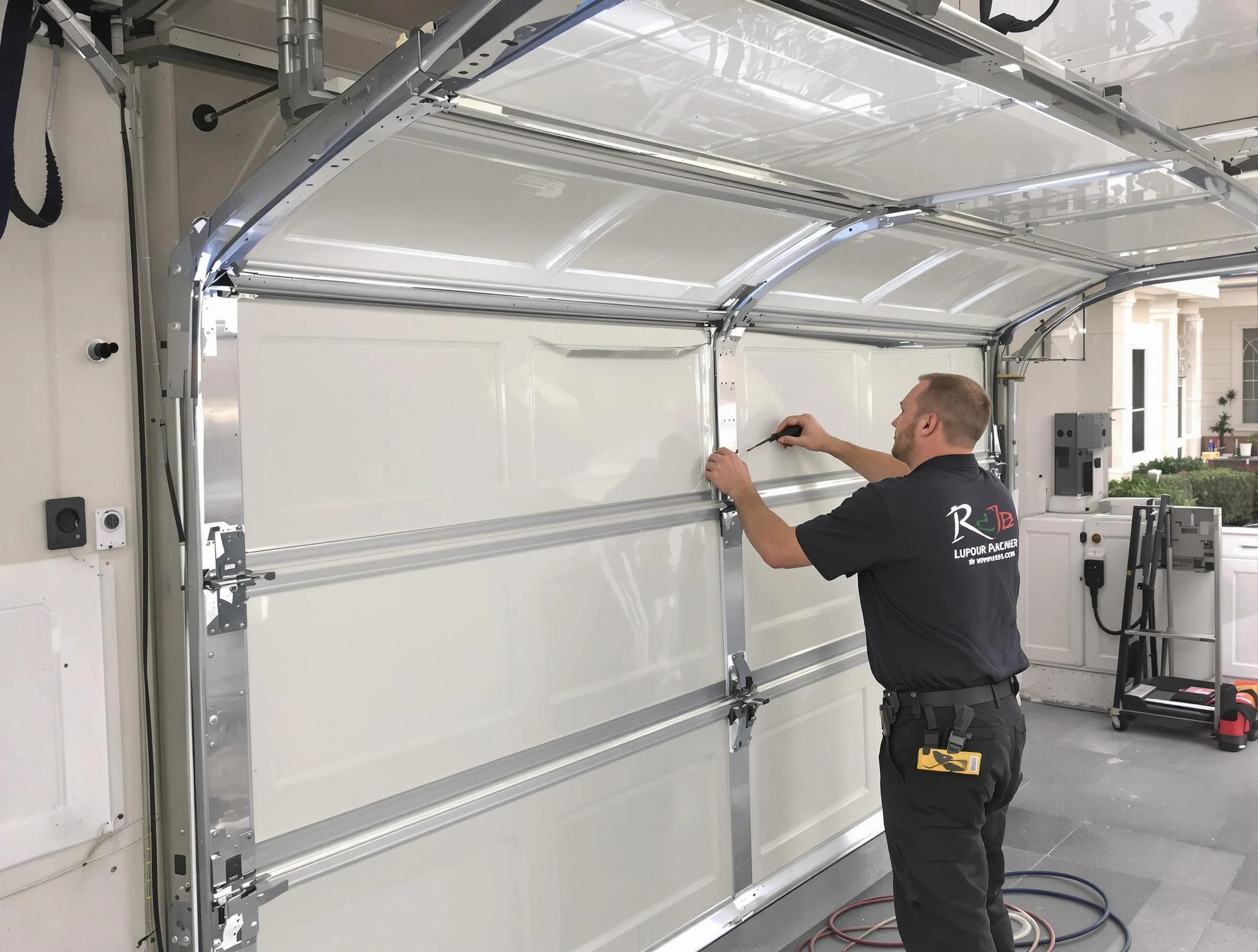 Mountain Park Garage Door Repair professional performing panel repair in Mountain Park