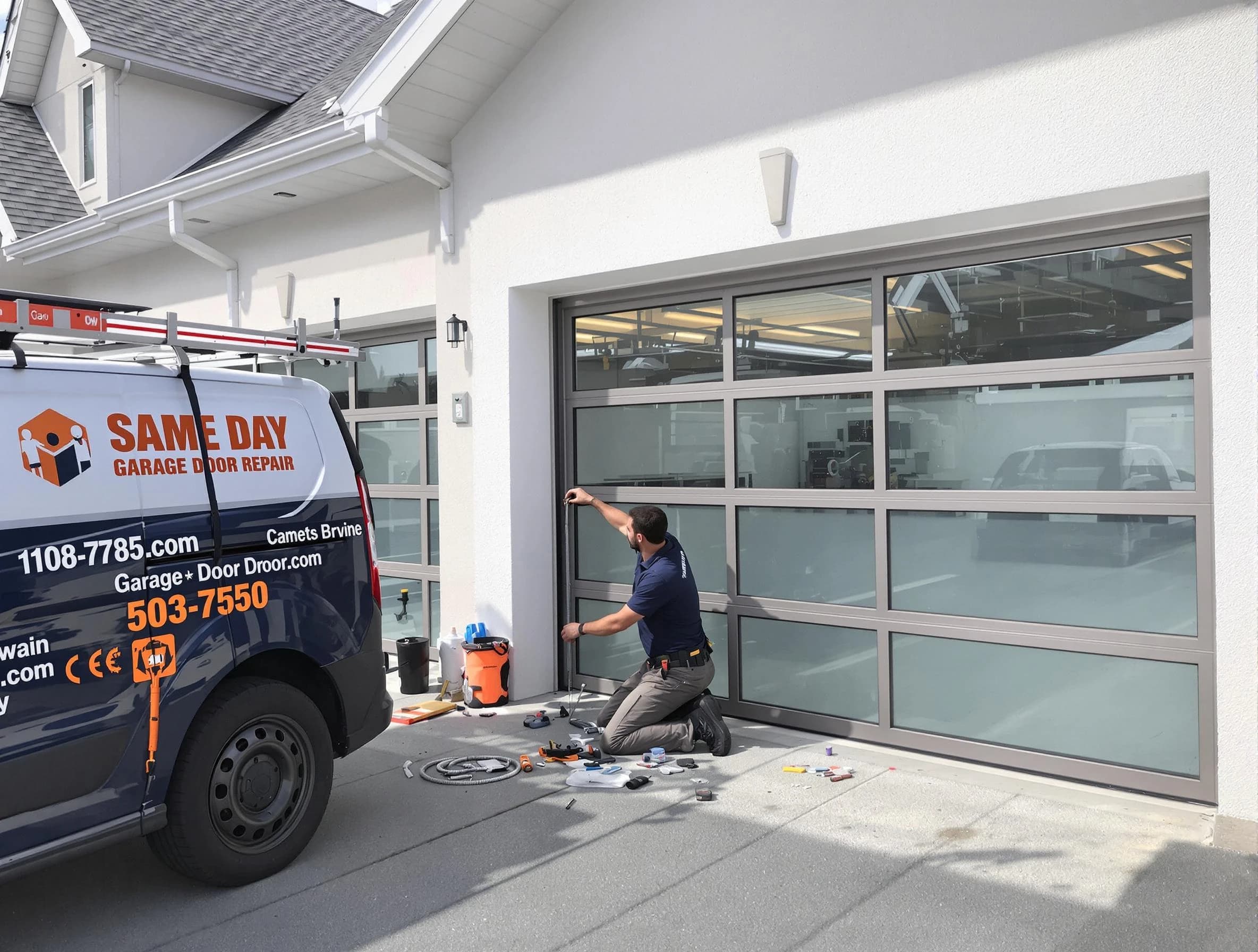 Same-day garage door repair service by Mountain Park Garage Door Repair in Mountain Park
