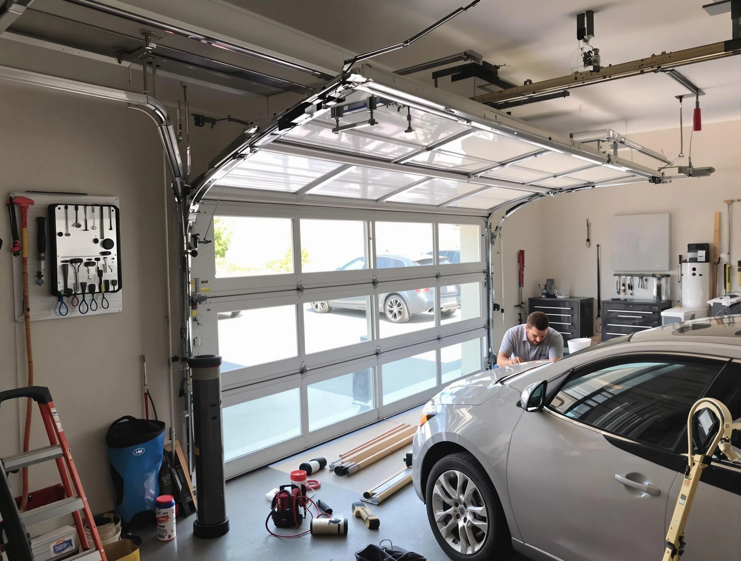Garage door noise reduction service by Mountain Park Garage Door Repair in Mountain Park
