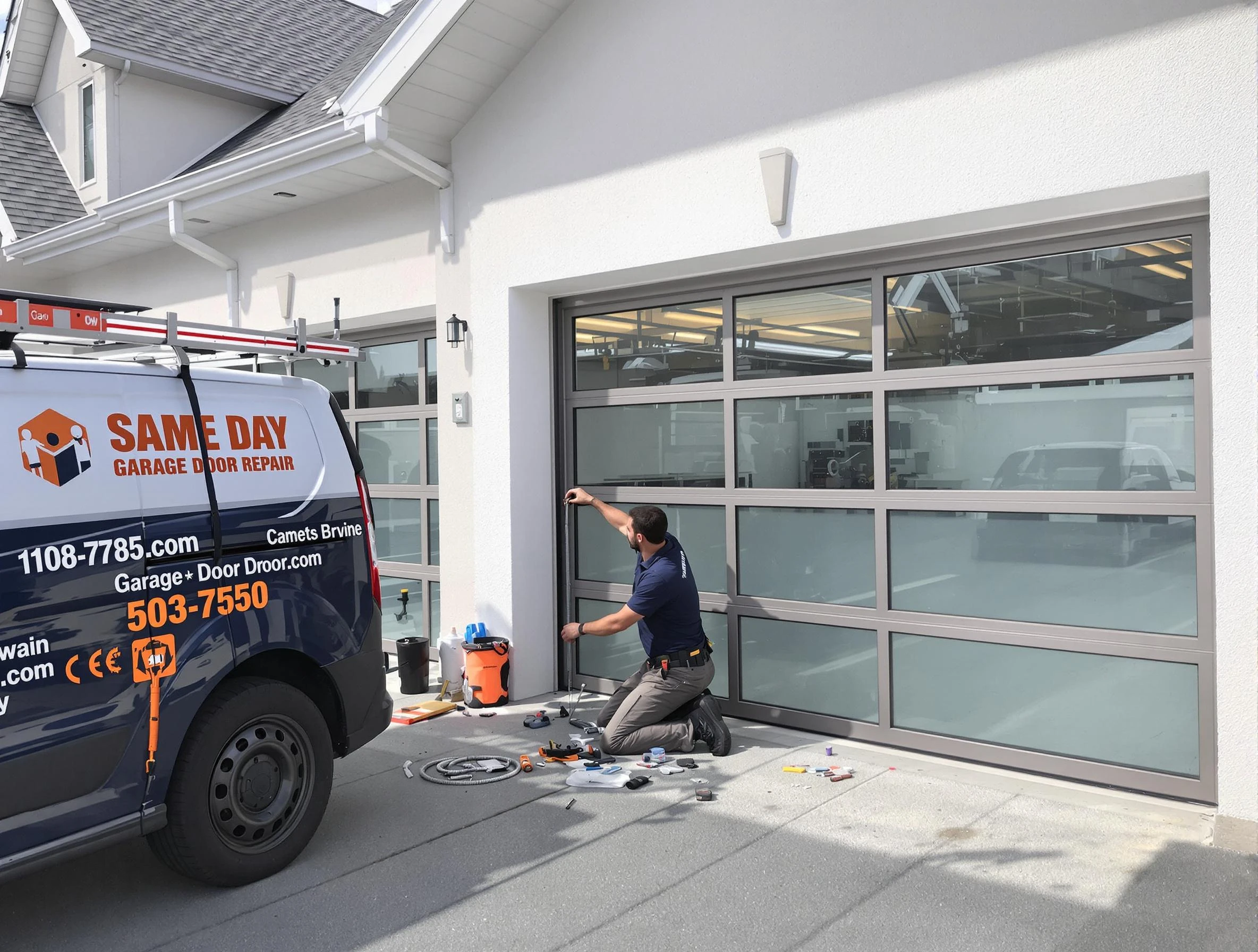 Same-day garage door repair service by Mountain Park Garage Door Repair in Mountain Park